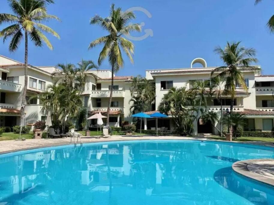 Hermoso Apartamento En Manzanillo Con Alberca Y Cancha De Tenis, Ideal Para Relajarse Y Disfrutar De Una Escapada Tranquila En El Paraiso Tropical Exterior photo